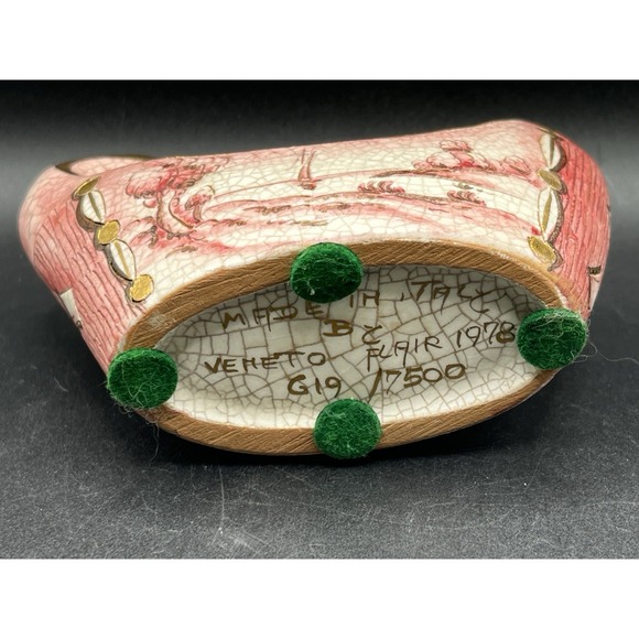 Set Of 2 Vtg. Signed Veneto Flair Gondola Candlestick Holders-Made In Italy-1978 - Picture 10 of 10